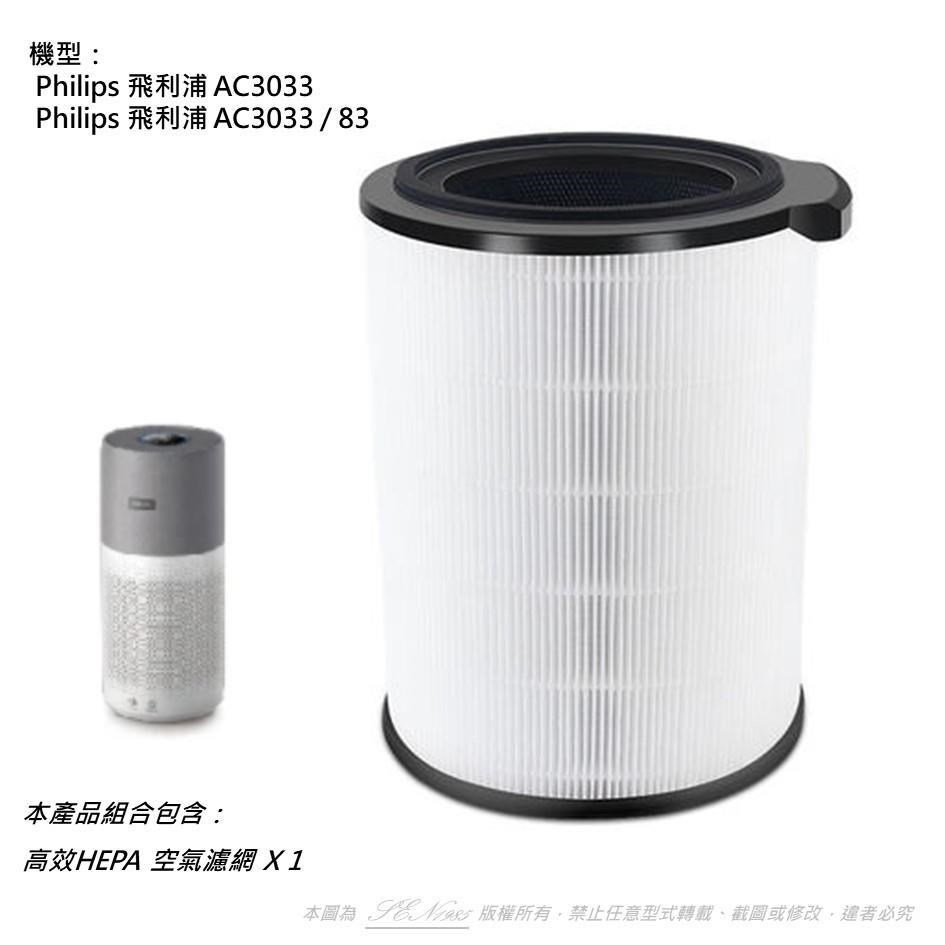 【米歐 】抗敏 適用 PHILIPS 飛利浦 AC3033/83 HEPA 濾網 FY3430/30
