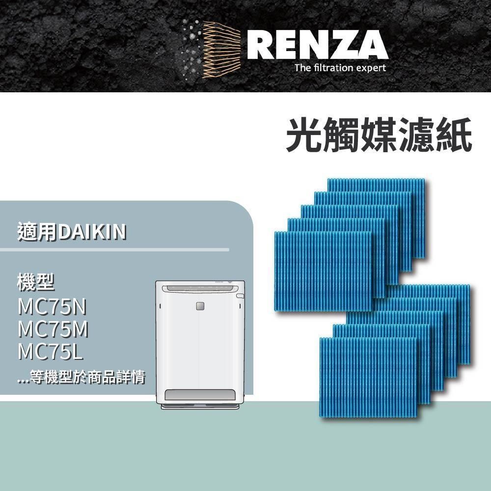 RENZA 十片裝 光觸媒濾紙 適用大金 DAIKIN MC75LSC 80LSC KAC998A4 KAC017A4