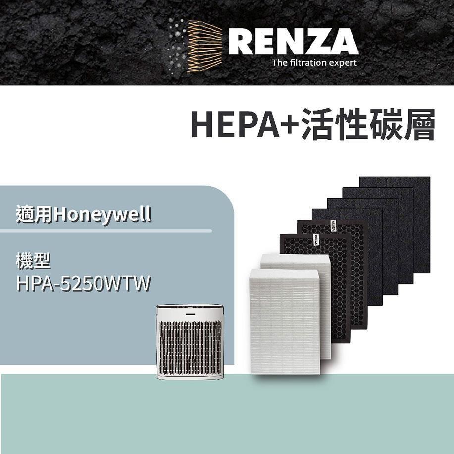 RENZA抗敏濾網 適用Honeywell HPA 5250WTW 5250 HRF-R1 APP1AP 一年份