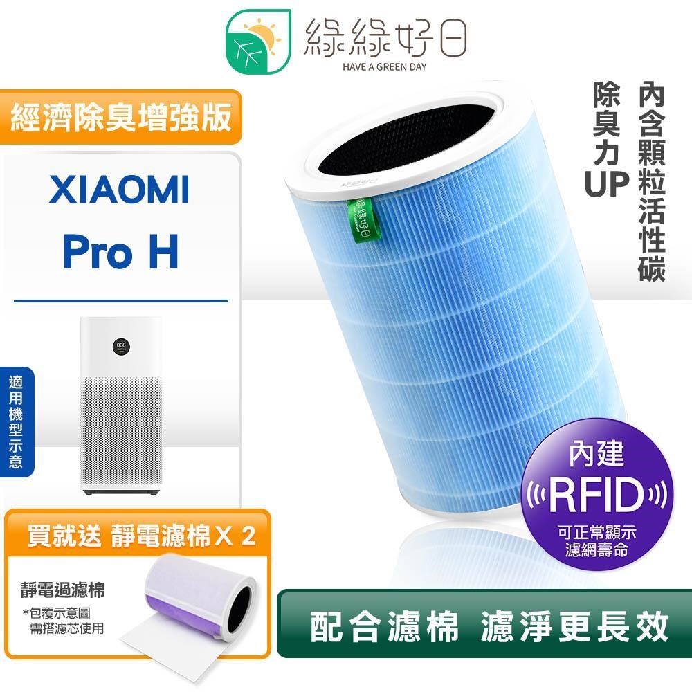 綠綠好日 RFID版 小米副廠濾芯濾網 ProH 經濟除臭加強版 單入組 贈過濾綿