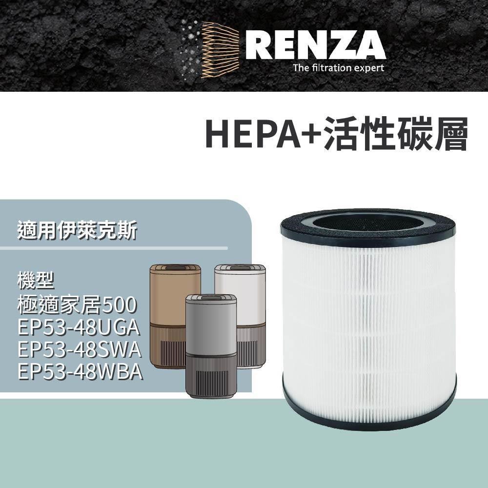 RENZA適用Electrolux伊萊克斯 極適家居500 EP53-48UGA UV抗敏空清機 HEPA活性碳