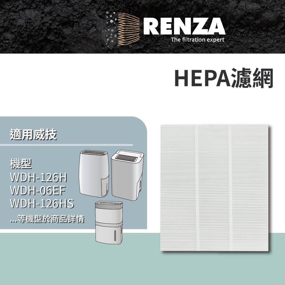 RENZA適用 NWT威技 WDH-126H 06EF 126HS 189W 1920EAS 1025A 除濕機HEPA濾網