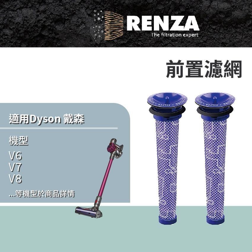 RENZA 適用 Dyson 戴森 V6 V7 V8 SV07 SV09 SV10 SV11 DC58 DC59前置濾網