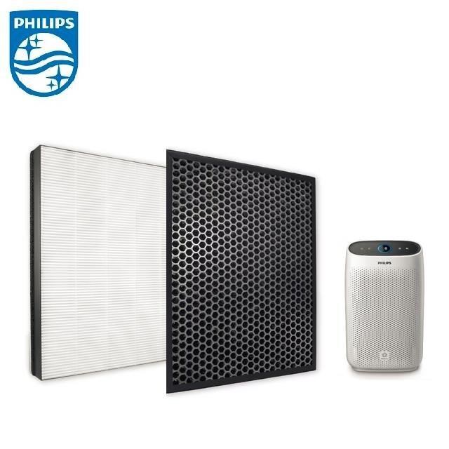 【飛利浦 PHILIPS】活性碳濾網 除異味 (FY1413/30)*1+HEPA 濾網 (FY1410/30)*1