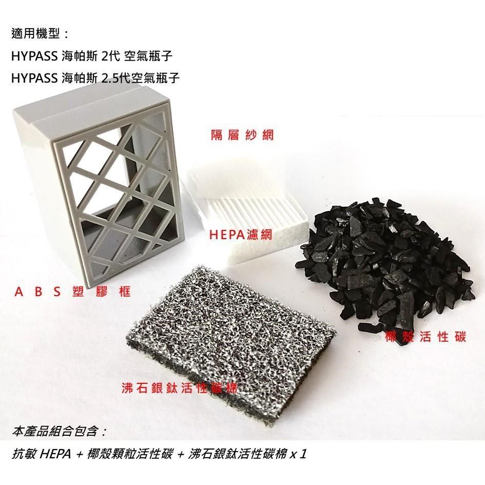 適用 HYPASS 海帕斯 2代 2.5代 空氣瓶子 車用空氣清淨機 濾芯 濾網 HAB-02
