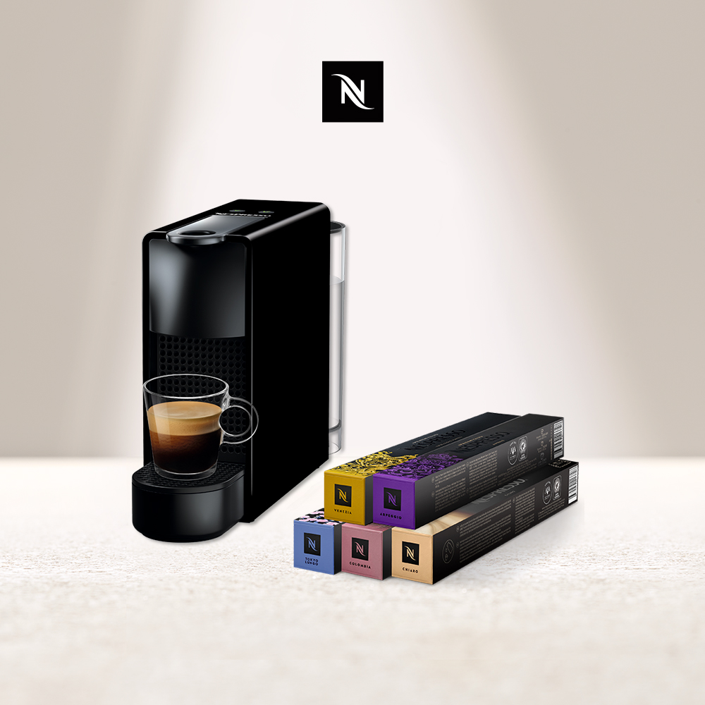 Nespresso 膠囊咖啡機 Essenza Mini & 都會生活咖啡50顆組