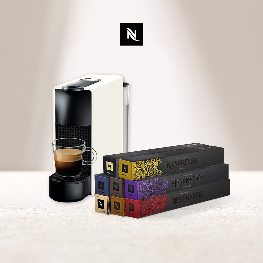 Nespresso 膠囊咖啡機 Essenza Mini & 義式饗宴咖啡80顆組