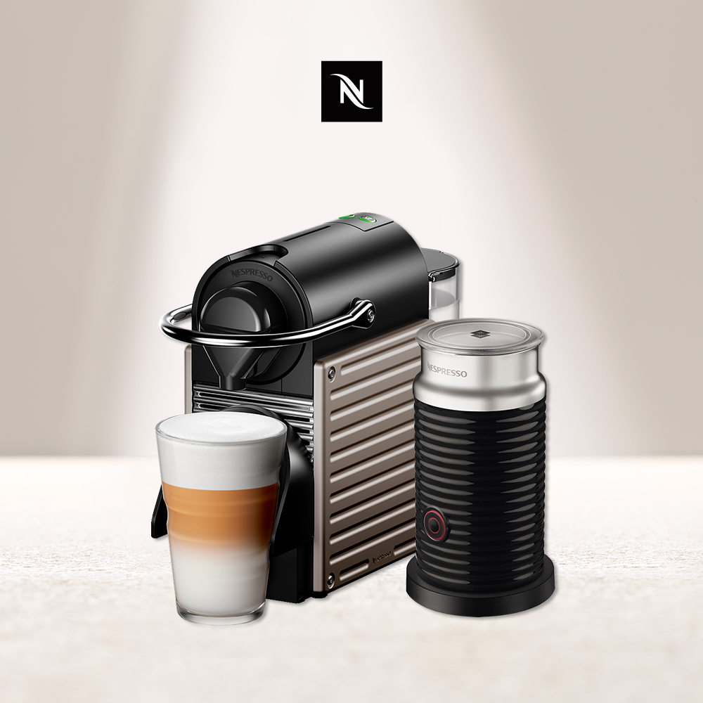 Nespresso Pixie 膠囊咖啡機 Aeroccino3 奶泡機組合 (可選色)