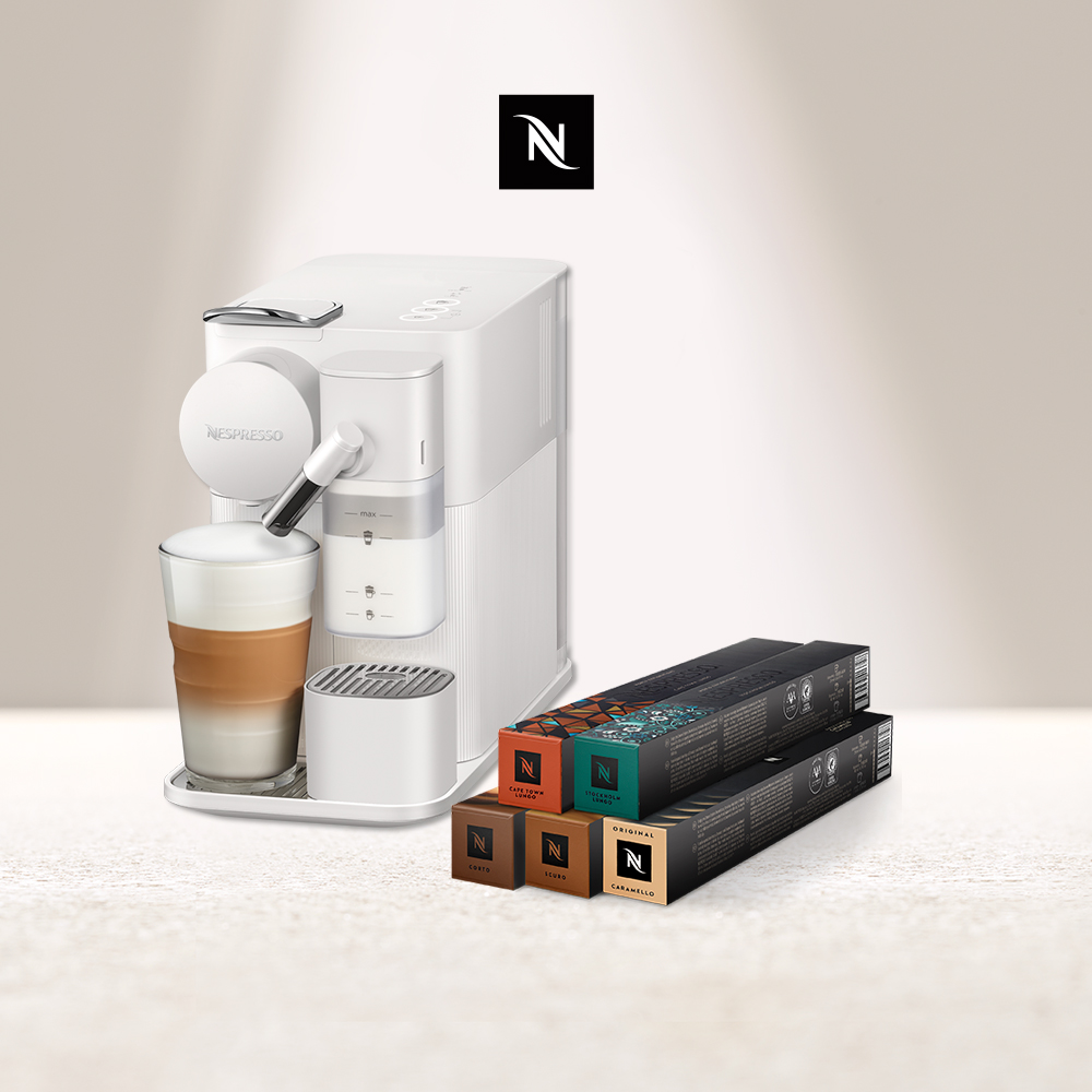 Nespresso 膠囊咖啡機 Lattissima One & 拿鐵盛宴咖啡50顆組