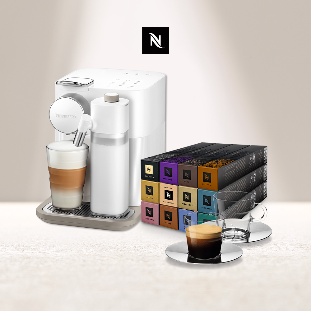 Nespresso 膠囊咖啡機Gran Lattissima & 品味經典探索禮盒120顆