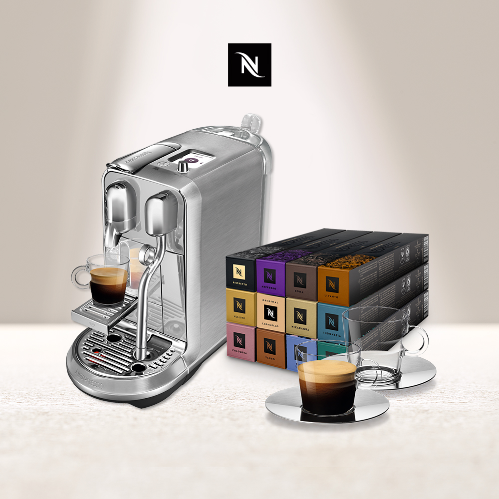 Nespresso 膠囊咖啡機 Creatista Plus & 品味經典探索禮盒120顆