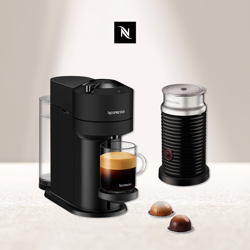 Nespresso 臻選厚萃 Vertuo Next 經典款 膠囊咖啡機 奶泡機組合