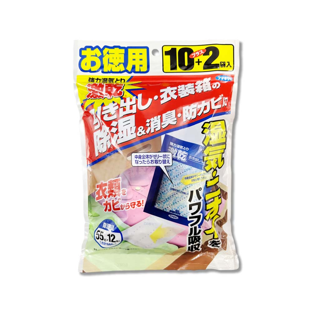 日本FUMAKILLA福馬-激乾衣櫃用除濕包27gx12入/袋(除濕量660g)