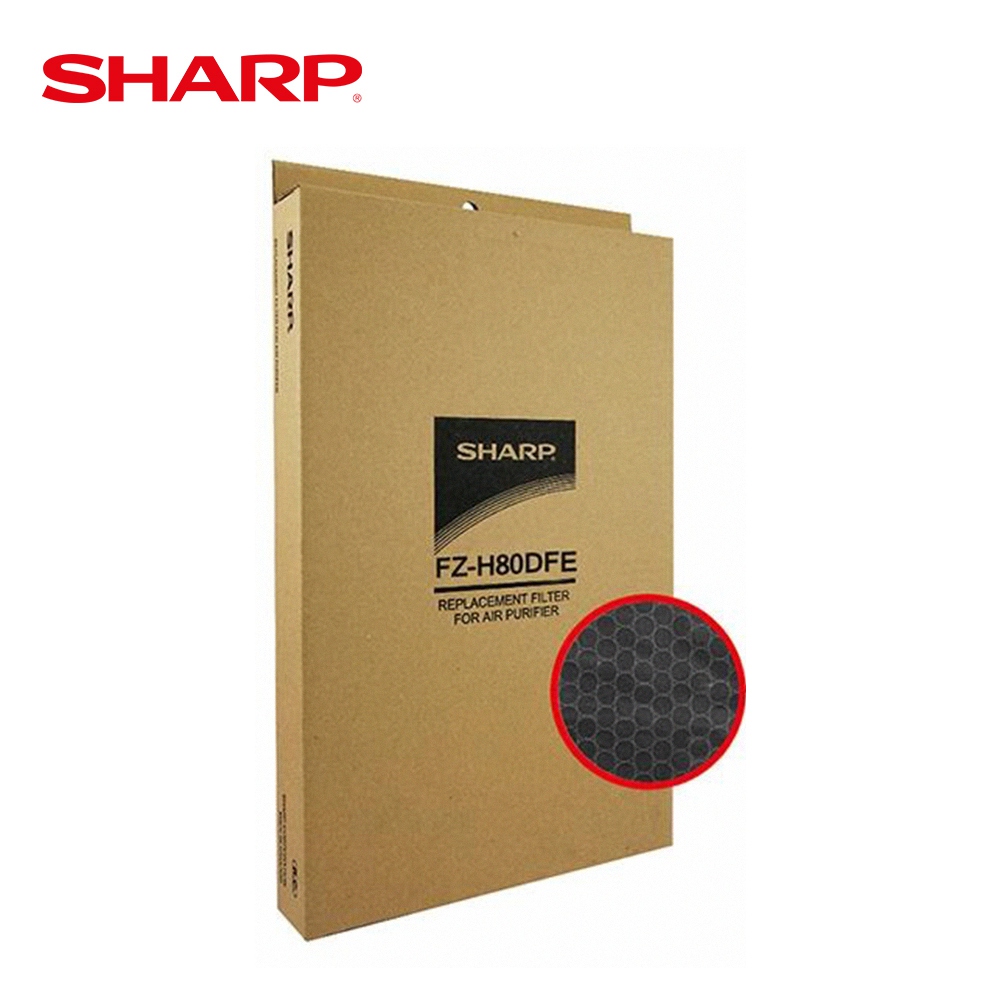 【SHARP 夏普】活性碳過濾網 FZ-H80DFE(適用FP-J80/60T-W/FU-H80T-N)