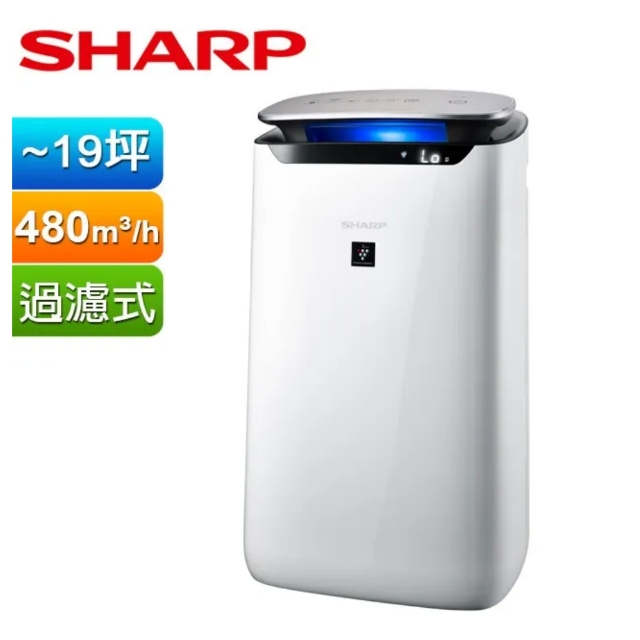 【SHARP 夏普】19坪 FP-J80T-W自動除菌離子空氣清淨機