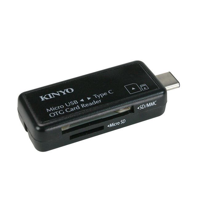 【KINYO】Type-C+OTG 2合1讀卡機-福利品 KCR-510