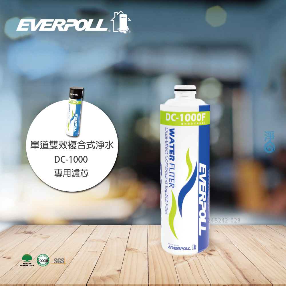 EVERPOLL愛科 雙效複合式精密濾芯 DC-1000F