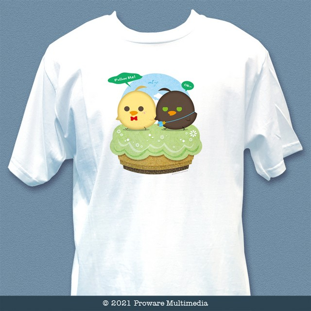 T恤-兩隻小雞-XL