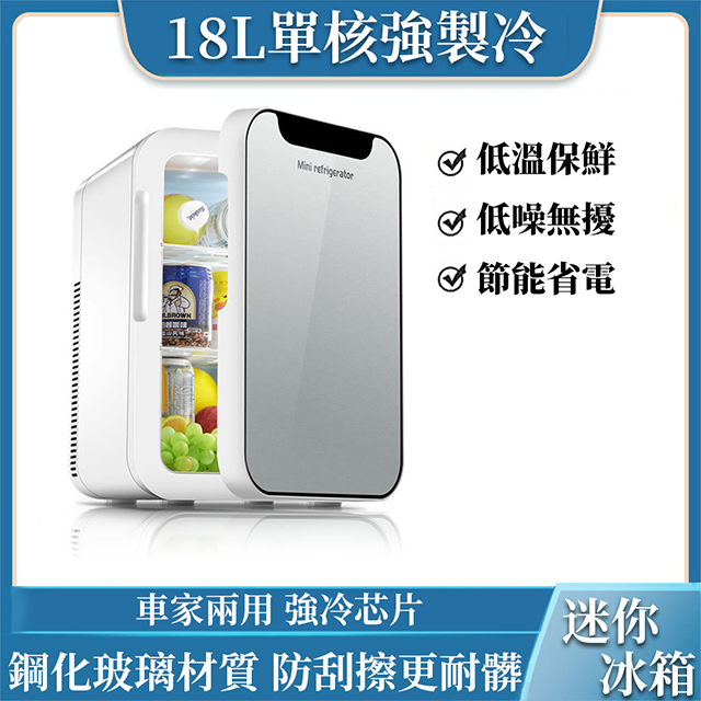 110v小冰箱 20L核單門電冰箱 迷你20公升冰箱 車用12v 車家兩用款 保養品專用冰箱 製冷便攜小冰箱