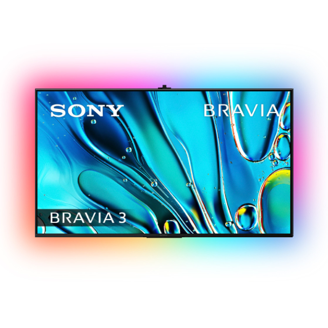 SONY 索尼 BRAVIA 3 50型 X1 4K HDR Google TV顯示器 含超薄壁掛架+電視情境燈 (Y-50S30)