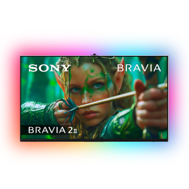 SONY 索尼 BRAVIA 2II 50吋 4K-X1 Google TV顯示器 含超薄壁掛架+電視情境燈 (Y-50S20M2)