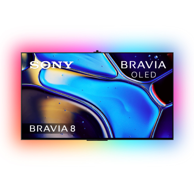 SONY 索尼 BRAVIA 8 55型 XR OLED 4K HDR Google TV顯示器 含超薄壁掛架+電視情境燈 (Y-55XR80)