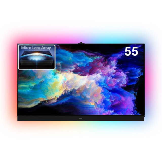 Panasonic 國際牌 55吋 4K OLED 144Hz AI智慧連網液晶螢幕電視 含超薄壁掛架+電視情境燈 TV-55Z95AGT