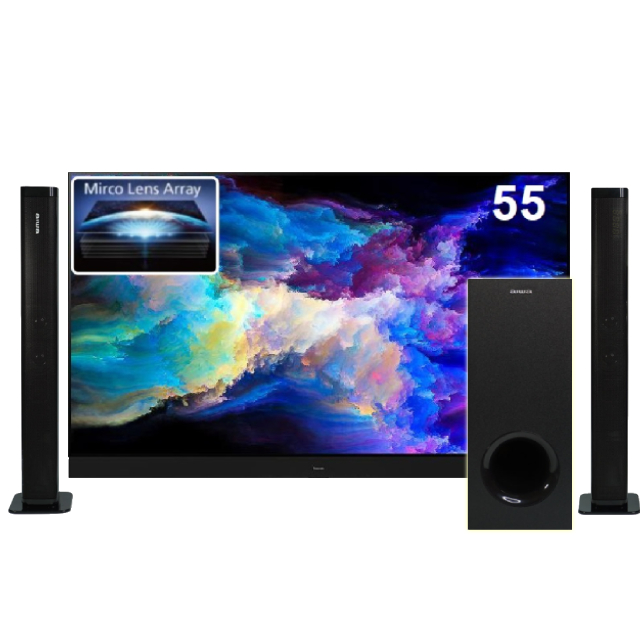 Panasonic 國際牌 55吋 4K OLED 144Hz AI智慧連網液晶螢幕電視 TV-55Z95AGT+升級2.1聲道 分離式無線重低音聲霸