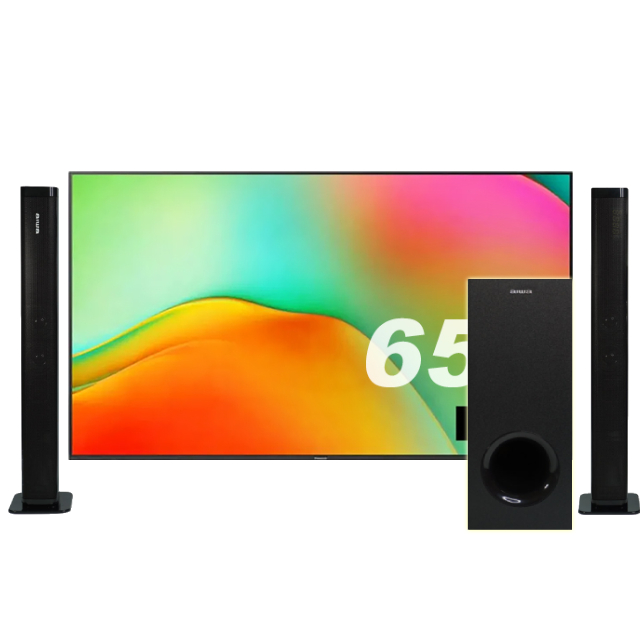 Panasonic 國際牌 65型4K HDR Google TV聯網顯示器 含無線重低音劇院聲霸 (TN-65W70BGT) 包含桌上型安裝