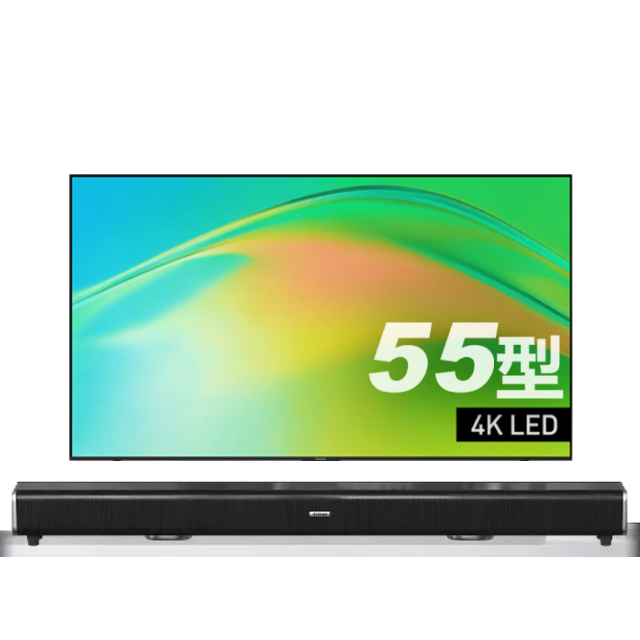 Panasonic 國際牌 55型4K HDR Google TV聯網顯示器 (TN-55W80BGT) 包含桌上型安裝+2.2聲道環繞聲霸