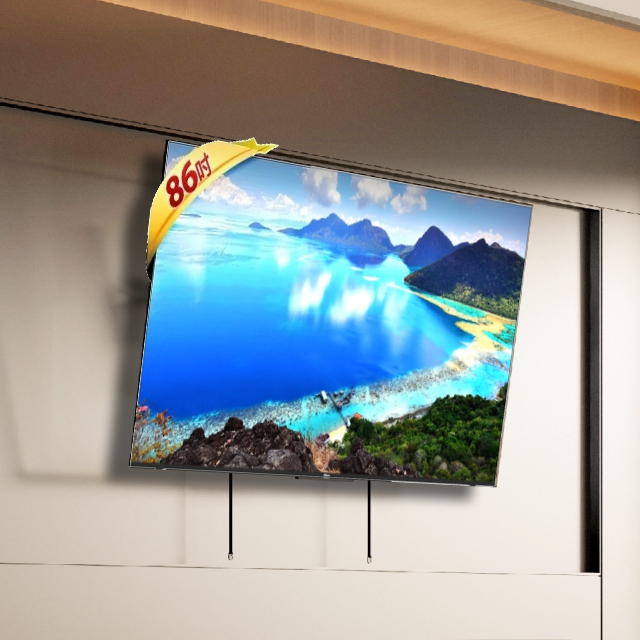 Hikers 86吋 4K QLED Google TV 量子點智慧語音極窄邊框顯示器 含前推可調角度電視壁掛架 H86QZ1G