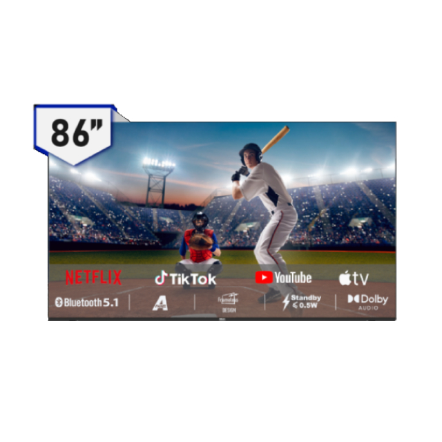 Hikers 86型 QLED Google TV 量子點智能聯網顯示器 含iphone用行動電源 (H86QZ1G)
