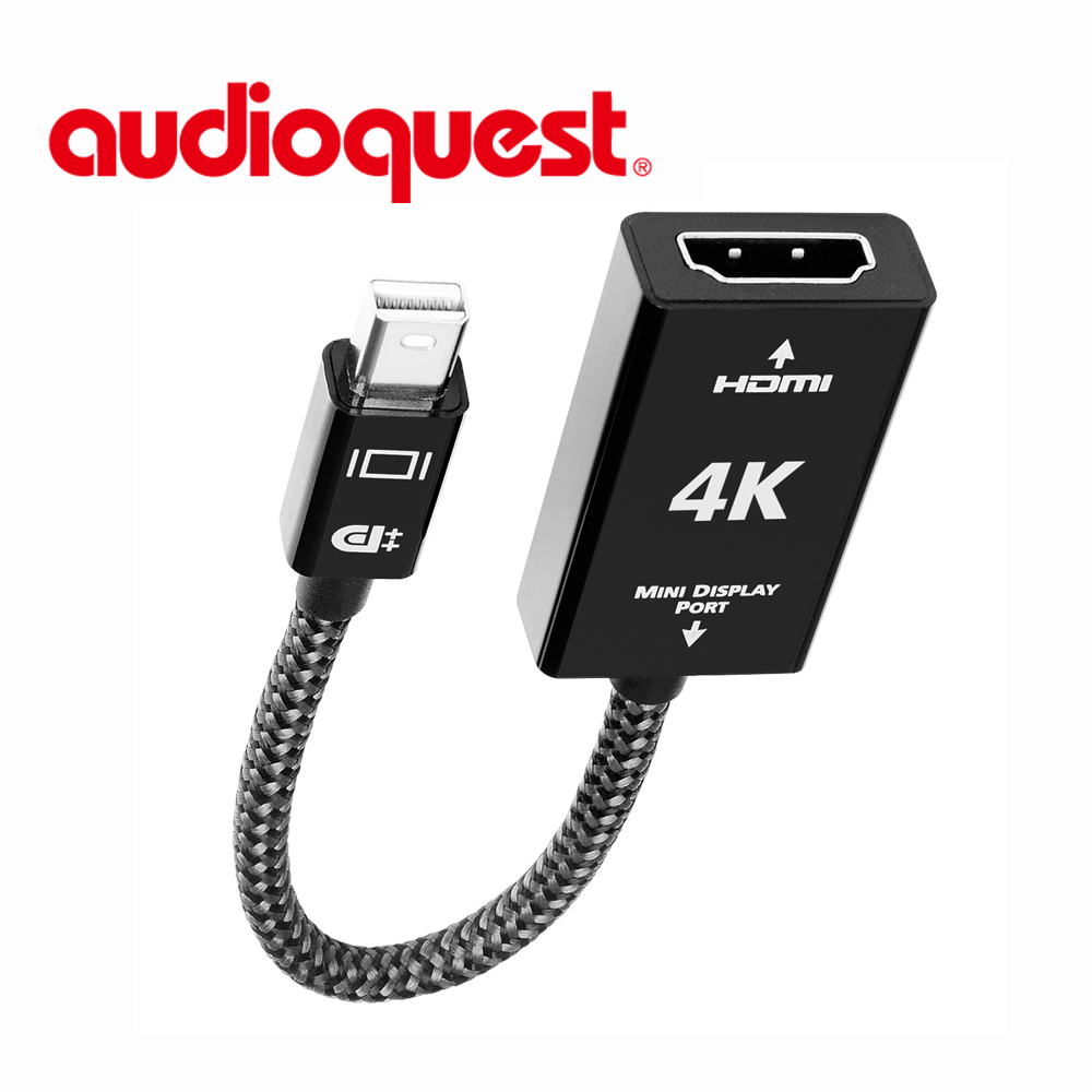 美國線聖 AudioQuest Mini Displayport to HDMI轉接線 支援4K3D