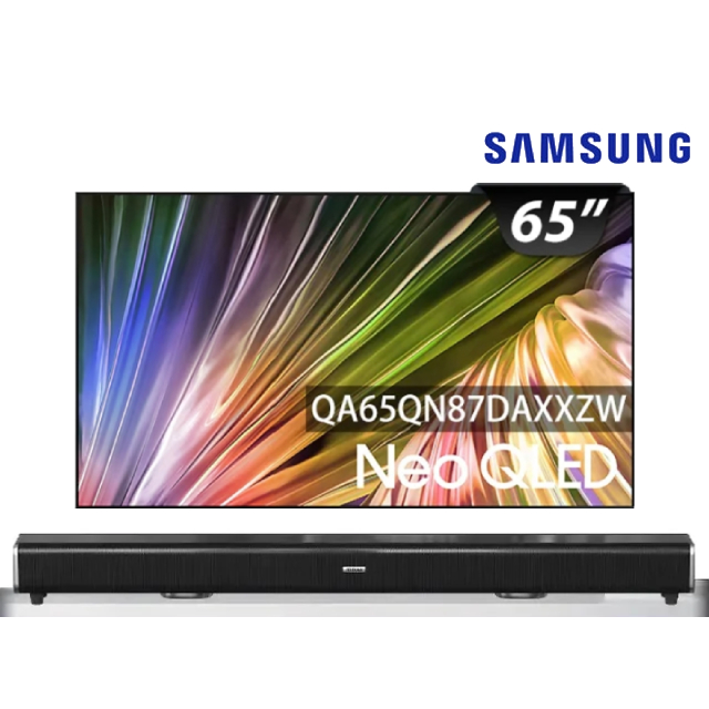 Samsung 三星 65型4K Neo QLED智慧連網 120Hz Mini LED液晶顯示器 65QN87D(QA65QN87DAXXZW)