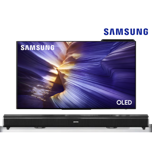 Samsung 三星 55型 4K 144Hz OLED AI智慧顯示器 55S90F (QA55S90FAXXZW)+2.2聲道全音域環繞聲霸