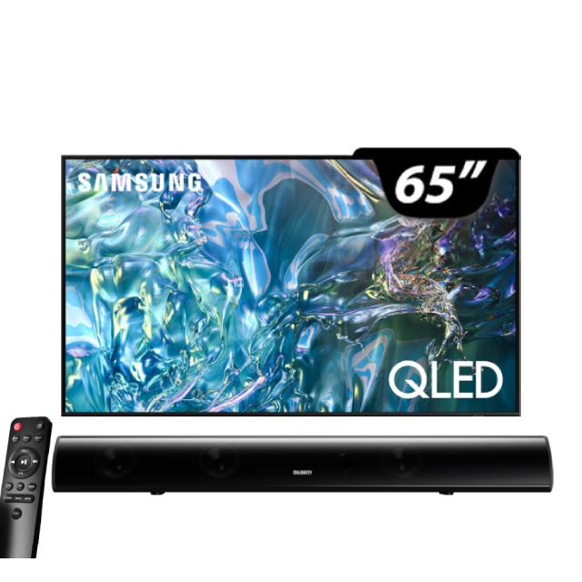 Samsung 三星 65型 4K APPLE認證 QLED量子智慧顯示器 含英國MAJORITY Teton劇院聲霸 65Q60D (QA65Q60DAXXZW)