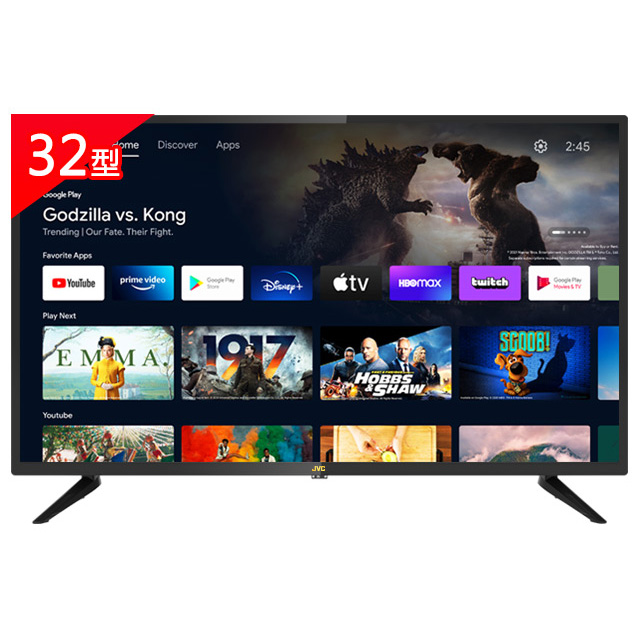 JVC 32吋Google認證HD連網液晶螢幕顯示器32M