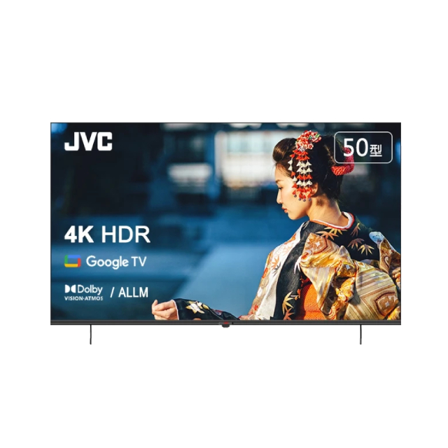 JVC 50吋Google認證4K HDR雙杜比連網液晶顯示器50P