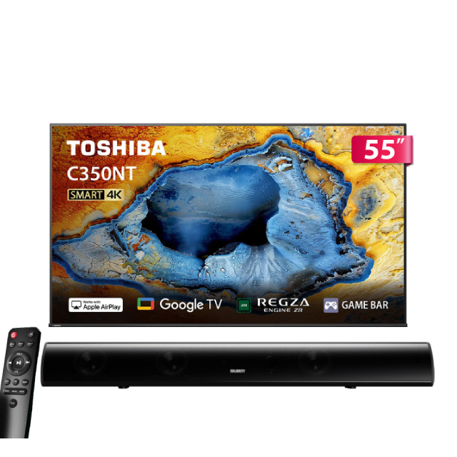 TOSHIBA 東芝 REGZA 55型4K APPLE認證 Google TV液晶顯示器 55C350NT