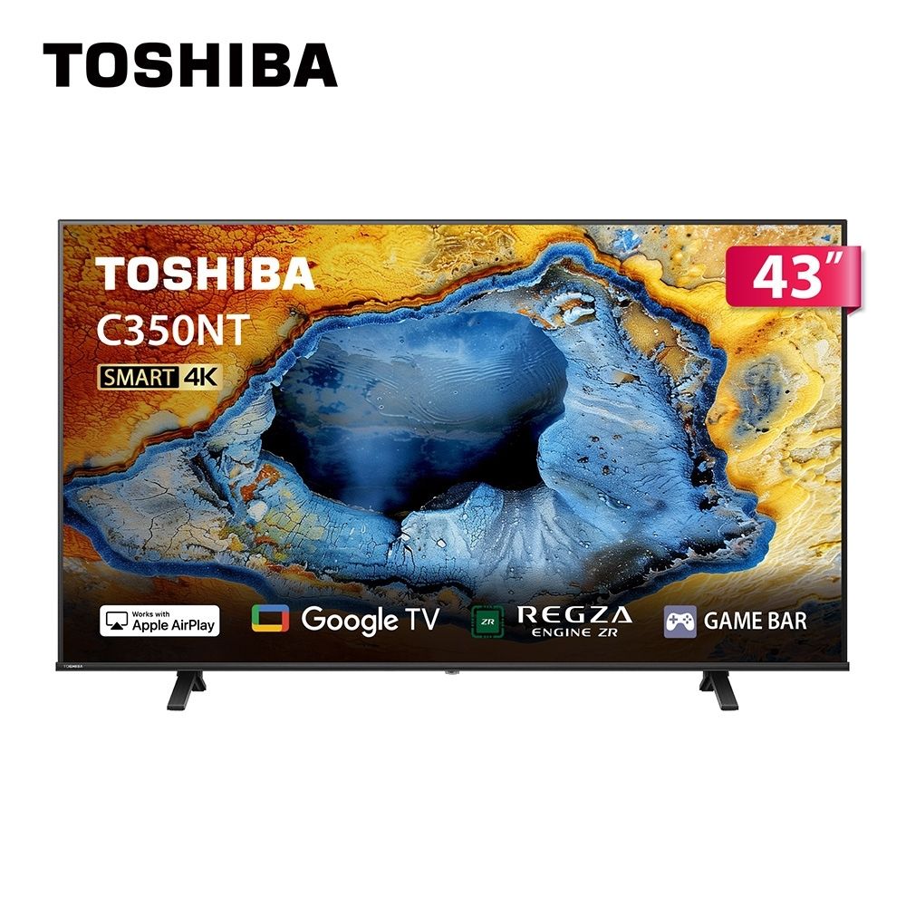 TOSHIBA 東芝 43型4K Google TV液晶顯示器 43C350NT