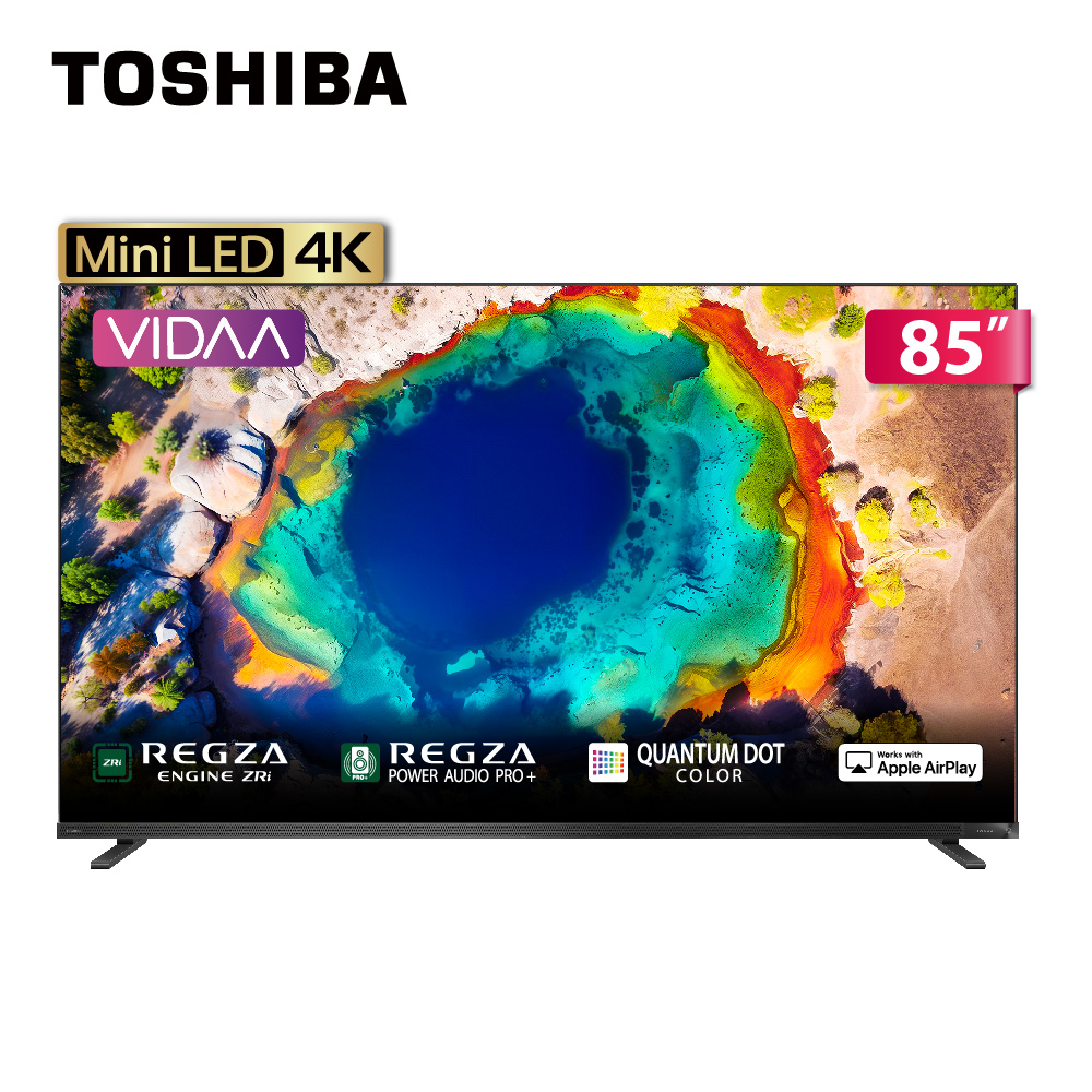TOSHIBA 東芝 85Z870NP 85吋 144Hz MiniLED 顯示器|含基本安裝