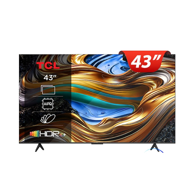 TCL 43吋 4K Google TV 低藍光全方位護眼智慧連網液晶顯示器 含可投120吋智慧投影機 (43P755)