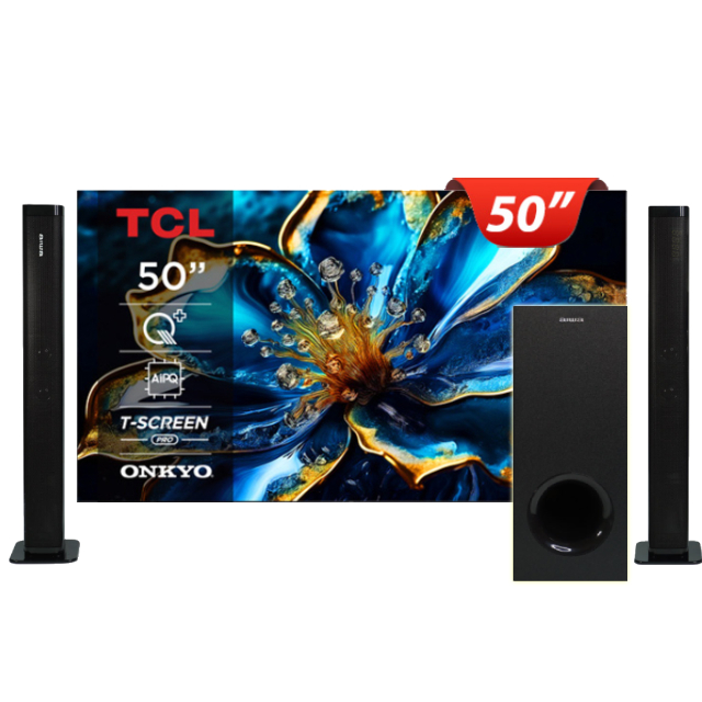 TCL 50吋 C69B QLED Google TV 量子智能連網液晶顯示器 含無線重低音劇院聲霸 (50C69B)