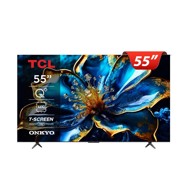 TCL 55吋 QLED DLG120Hz Google TV 量子智能連網液晶顯示器 (55C69B)