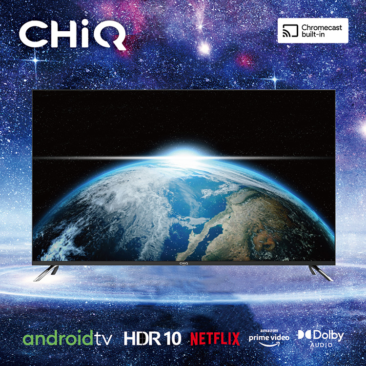 【CHIQ啟客】50型 4K HDR Google TV 全面屏液晶電視顯示器 (CQ-50AF7P7)