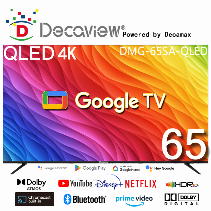 DECAVIEW 65吋 4K 量子點 QLED Google TV 聯網 ( DMG-65SA-QLED )