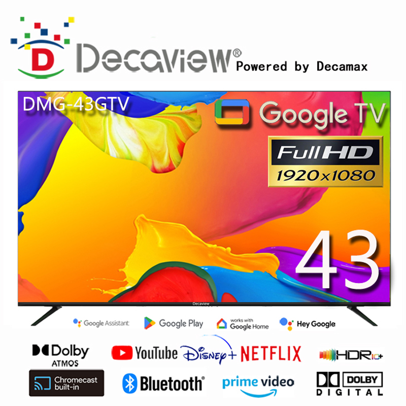 DECAVIEW 43吋 HDR Google TV 智慧聯網顯示器 DMG-43GTV