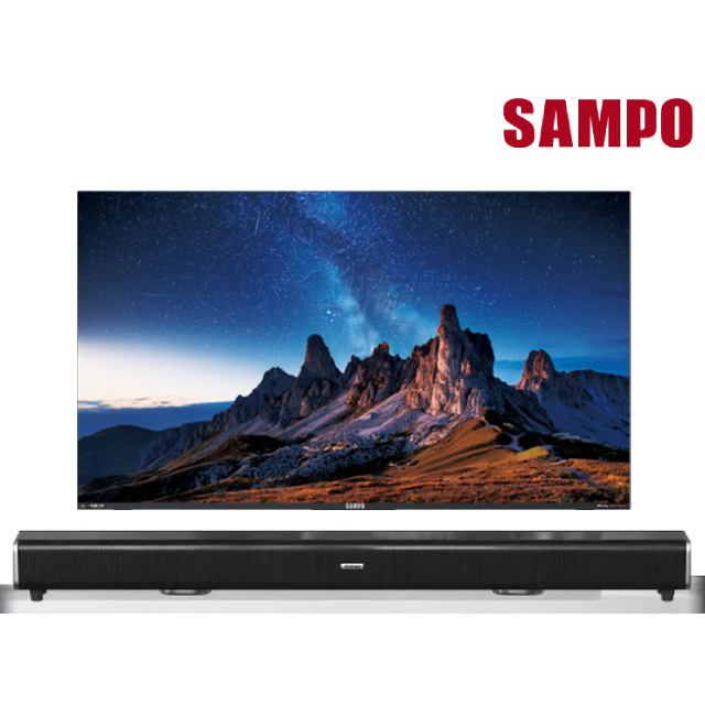 SAMPO 聲寶 65吋 4K 120Hz AI新轟天雷 GoogleTV連網智慧顯示器 (EM-65AI3220)+2.2聲道全音域環繞聲霸
