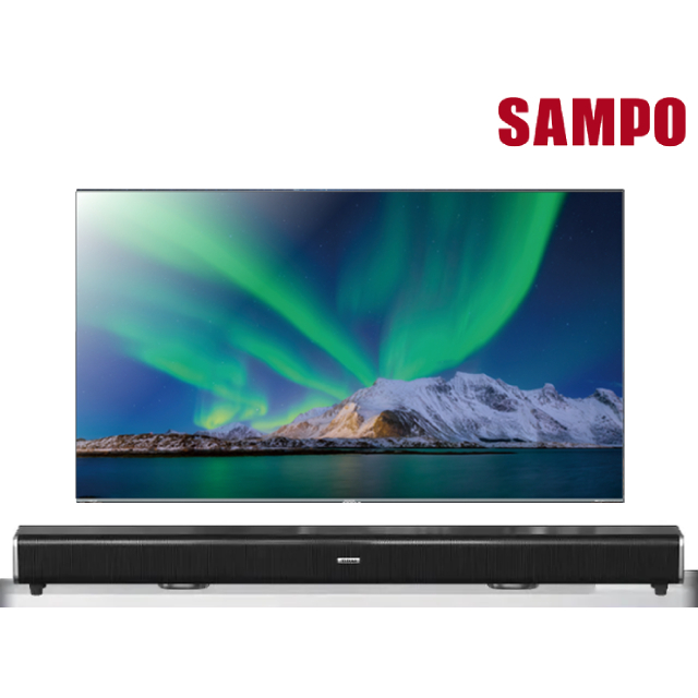 SAMPO 聲寶 55吋 miniLED 4K AI新轟天雷GoogleTV連網智慧顯示器(QM-55MIW4210)+2.2聲道全音域環繞聲霸