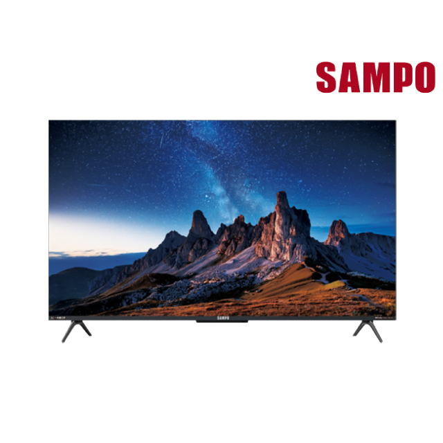SAMPO 聲寶 50型聯網 4K UHD AI優畫新轟天雷顯示器 含護眼螢幕掛燈 (EM-50AI3220)